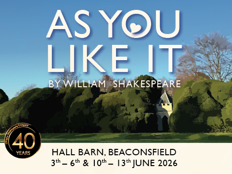 As You Like It 3rd to 6th and 10th to 13th June 2025
